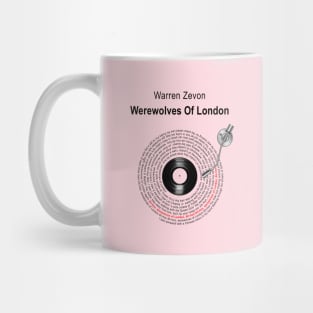 WEREWOLVES OF LONDON LYRICS ILLUSTRATIONS Mug